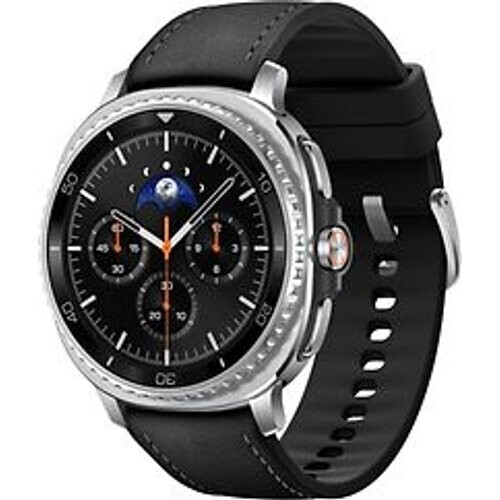 Refurbished Samsung Galaxy Watch8 Classic 46 mm aluminium kast black op Hybrid Band black [Wi-Fi + 4G] Tweedehands