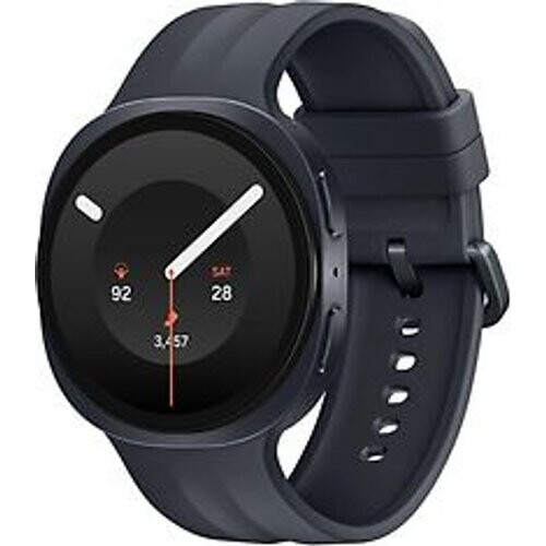 Refurbished Samsung Galaxy Watch9 44 mm aluminium kast graphite met Sport Band M/L black [Wi-Fi + 4G] Tweedehands