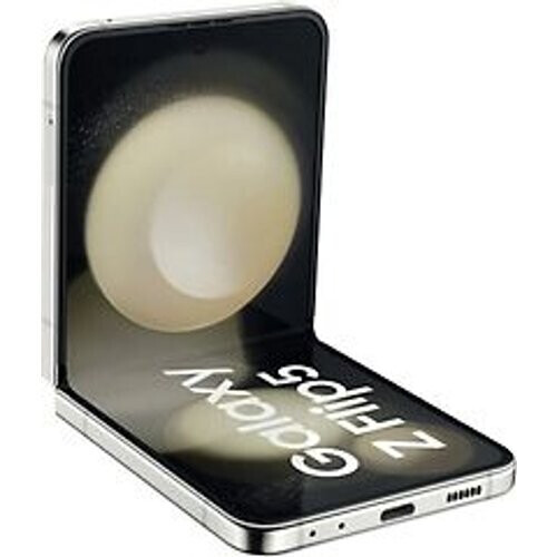 Refurbished Samsung Galaxy Z Flip5 5G Dual SIM 256GB crème Tweedehands