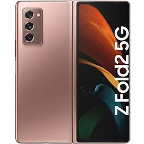 Refurbished Samsung Galaxy Z Fold2 5G Dual SIM 256GB [scharnier brons] brons Tweedehands