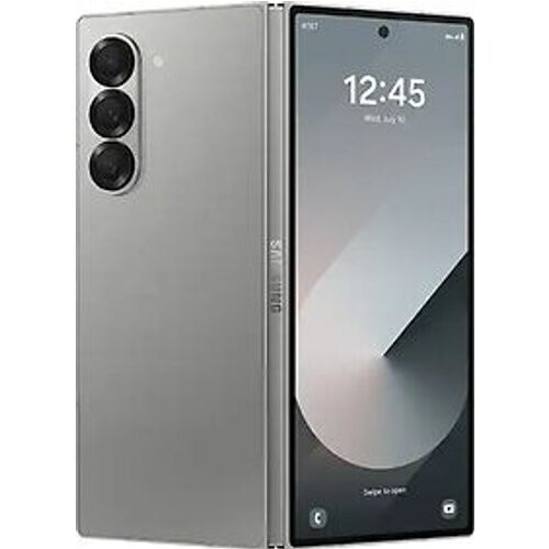 Refurbished Samsung Galaxy Z Fold6 Dual SIM 256GB silver shadow Tweedehands