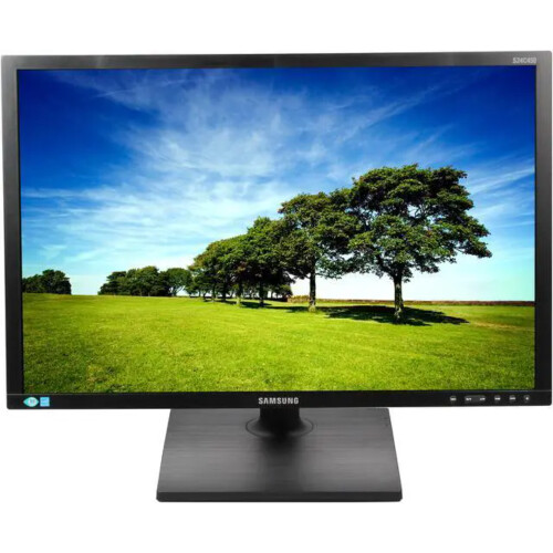 Refurbished Samsung Syncmaster S24C450DW - 24 inch - 1920x1200 - DP - DVI - VGA - Zwart Tweedehands