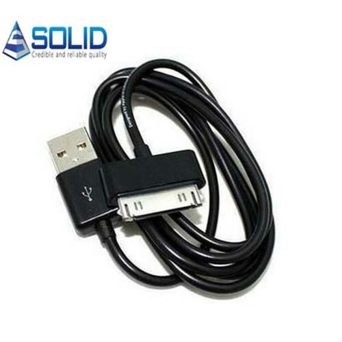 Refurbished Solid iPhone 3G/GS/4G/iPad Datalink/Oplaadkabel *Zwart* 1M Tweedehands