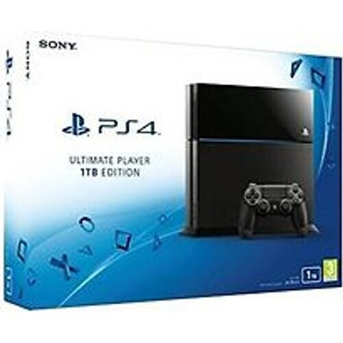 Refurbished Sony PlayStation 4 1 TB [Ultimate Player Version incl. draadloze controller] glanzend zwart Tweedehands