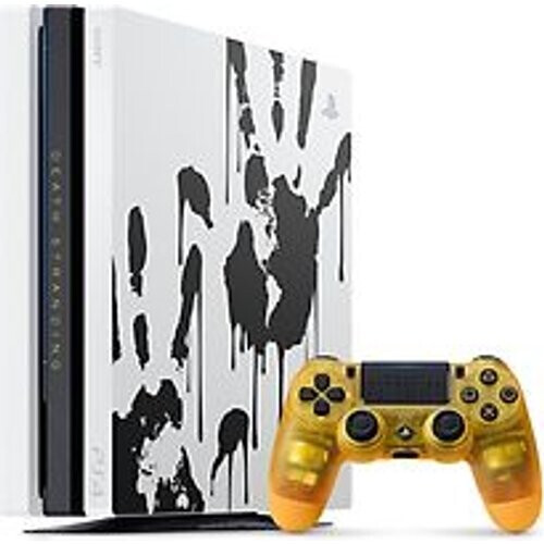 Refurbished Sony PlayStation 4 pro 1 TB [Death Stranding Limited Edition incl. draadloze controller, zonder spel] wit Tweedehands
