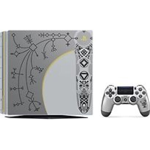 Refurbished Sony PlayStation 4 pro 1 TB [God of War Limited Edition incl. draadloze controller, zonder spel] zilver Tweedehands