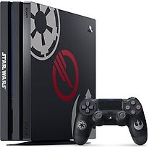 Refurbished Sony PlayStation 4 pro 1 TB [Star Wars Battlefront 2 Special Edition incl. draadloze controller, zonder spel] zwart Tweedehands