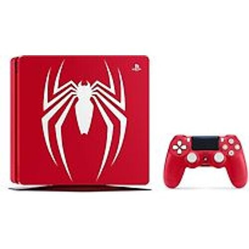 Refurbished Sony Playstation 4 slim 1 TB [Spider-Man Limited Edition incl. draadloze controller] rood Tweedehands