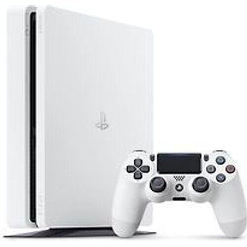Refurbished Sony Playstation 4 slim 500 GB [incl. draadloze controller] wit Tweedehands