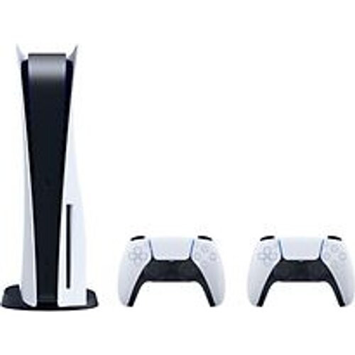 Refurbished Sony PlayStation 5 825 GB [Disc Editie incl. 2 Dual Sense Wireless-Controller] wit Tweedehands