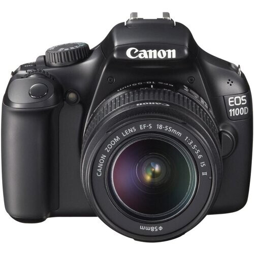 Refurbished Spiegelreflexcamera EOS 1100D - Zwart + Canon Canon EF-S 18-55mm f/3.5-5.6 IS II f/3.5-5.6 Tweedehands