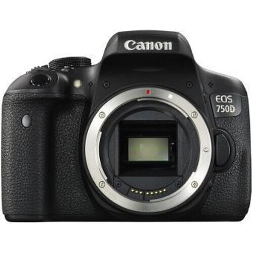 Refurbished Spiegelreflexcamera EOS 750D - Zwart + Canon EF-S 18-55mm f/3.5-5.6 III f/3.5-5.6 Tweedehands