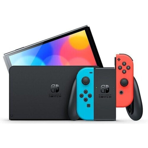 Refurbished Switch OLED 64GB - Zwart Tweedehands