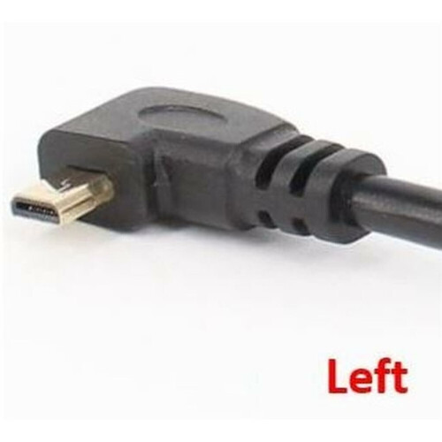 Refurbished Up Angle Mini HDMI Male to HDMI Female Cable, 17cm Tweedehands