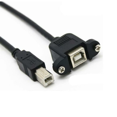 Refurbished USB B Male to Female adapter cable,1M Tweedehands
