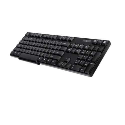 Refurbished USB Wired Keyboard 104-keys, AZERTY Layout, Black, K-602 Tweedehands