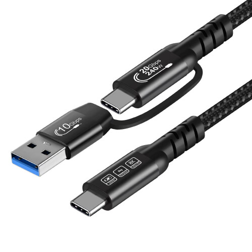 Refurbished USB4 Kabel - 240W snelladen / 4K video / 20 Gbps data