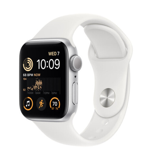 Refurbished Apple Watch SE 2020 GPS 40mm Zilver Als nieuw Tweedehands