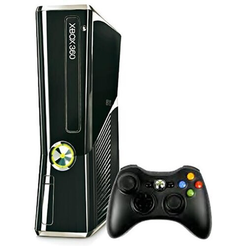 Refurbished Xbox 360 Slim - Zwart Tweedehands