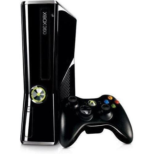 Refurbished Xbox 360 Slim - Zwart Tweedehands