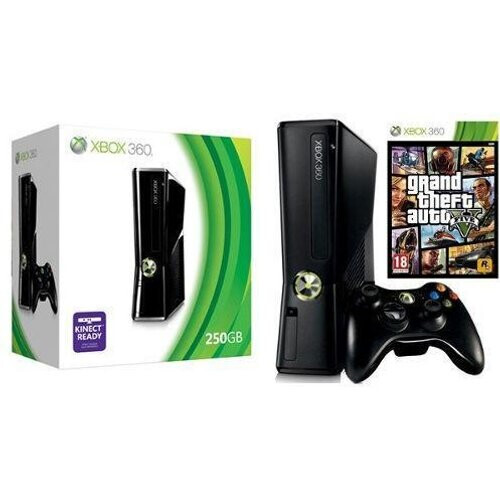 Refurbished Xbox 360 Slim - Zwart Tweedehands