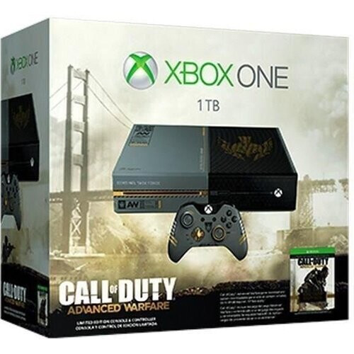 Refurbished Xbox One 1000GB - Zwart - Limited edition Call of Duty: Advanced Warfare + Call of Duty: Advanced Warfare Tweedehands