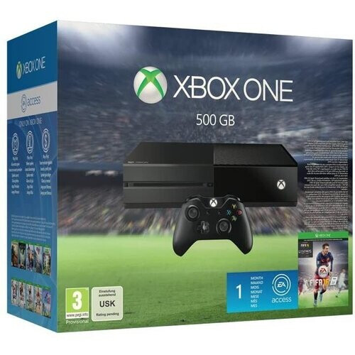 Refurbished Xbox One 500GB - Zwart + FIFA 16 Ultimate Team Legends Tweedehands