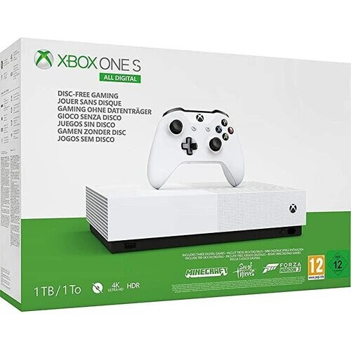 Refurbished Xbox One S 1000GB - Wit - Limited edition All Digital Tweedehands