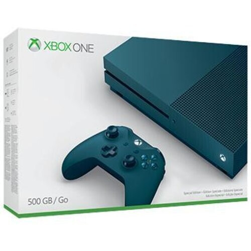 Refurbished Xbox One S 500GB - Blauw - Limited edition Deep Blue Tweedehands