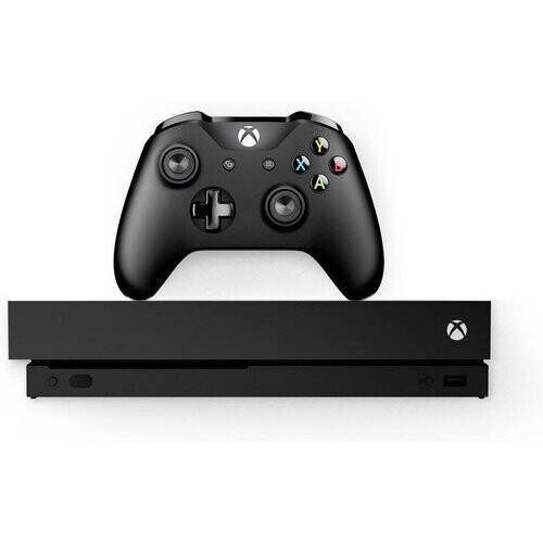 Refurbished Xbox One X 1000GB - Zwart + Grand Theft Auto V Tweedehands