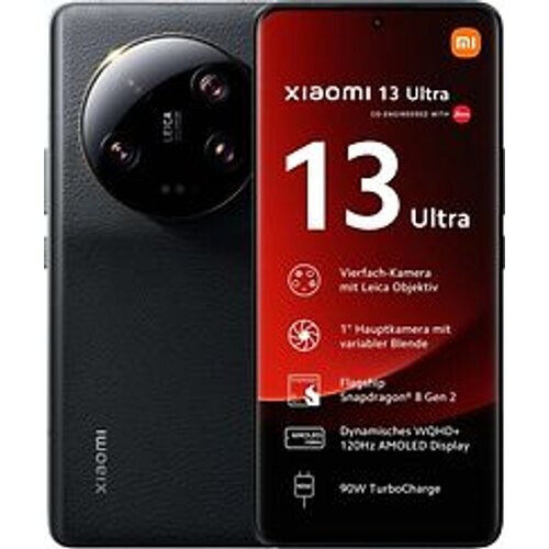 Refurbished Xiaomi 13 Ultra Dual SIM 512GB black Tweedehands