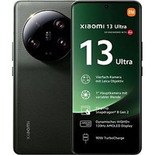 Refurbished Xiaomi 13 Ultra Dual SIM 512GB olive green Tweedehands
