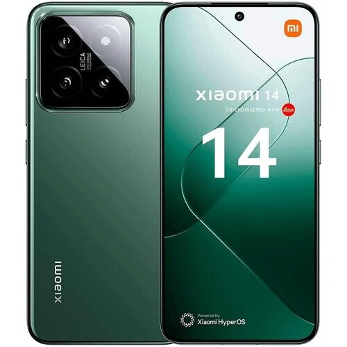 Refurbished Xiaomi 14 256GB - Groen - Simlockvrij - Dubbele simkaart Tweedehands