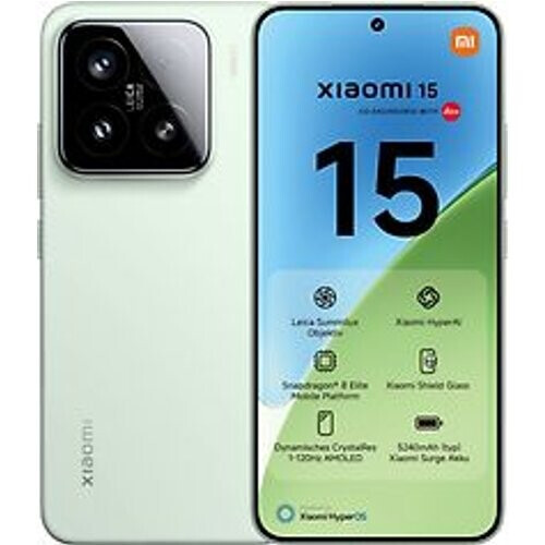 Refurbished Xiaomi 15 Dual SIM 256GB groen Tweedehands
