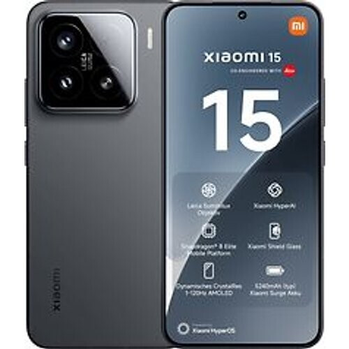 Refurbished Xiaomi 15 Dual SIM 512GB zwart Tweedehands
