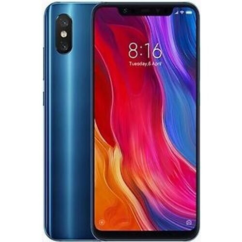 Refurbished Xiaomi Mi 8 Dual SIM 64GB blauw Tweedehands