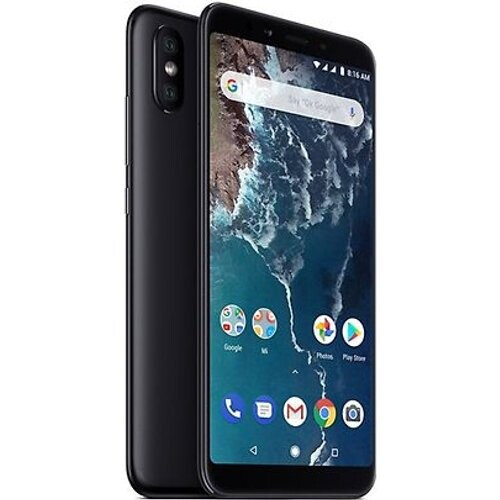 Refurbished Xiaomi Mi A2 Dual SIM 128GB zwart Tweedehands