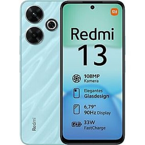 Refurbished Xiaomi Redmi 13 Dual SIM 128GB oceaan blauw Tweedehands