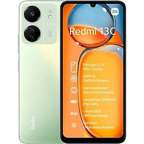 Refurbished Xiaomi Redmi 13C Dual SIM 256GB klaver groen [8GB RAM versie] Tweedehands