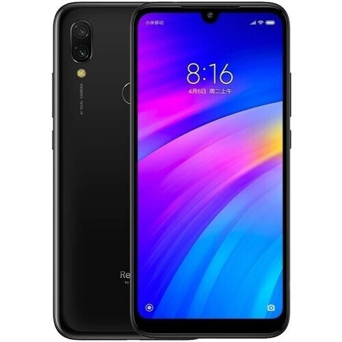 Refurbished Xiaomi Redmi 7 16GB - Zwart - Simlockvrij - Dubbele simkaart Tweedehands