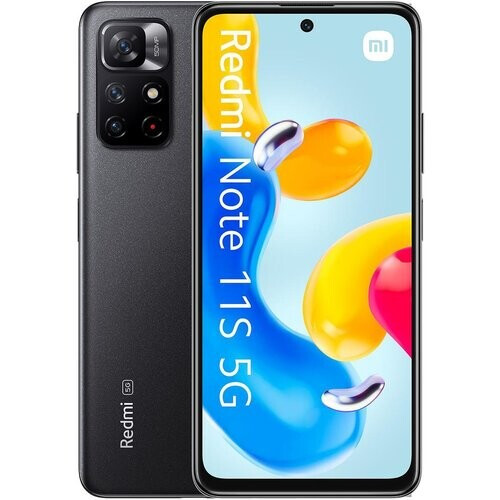 Refurbished Xiaomi Redmi Note 11S 5G 64GB - Zwart - Simlockvrij - Dubbele simkaart Tweedehands