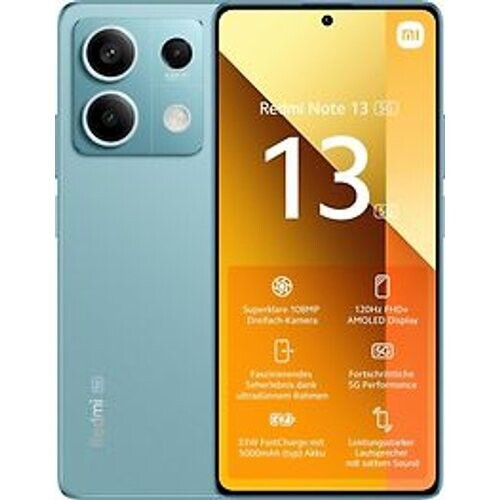Refurbished Xiaomi Redmi Note 13 5G Dual SIM 256GB ocean teal Tweedehands