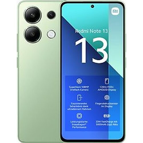 Refurbished Xiaomi Redmi Note 13 Dual SIM 128GB muntgroen [6GB RAM versie] Tweedehands