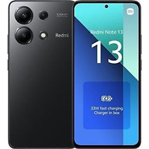 Refurbished Xiaomi Redmi Note 13 Dual SIM 256GB 8GB RAM middernacht zwart Tweedehands