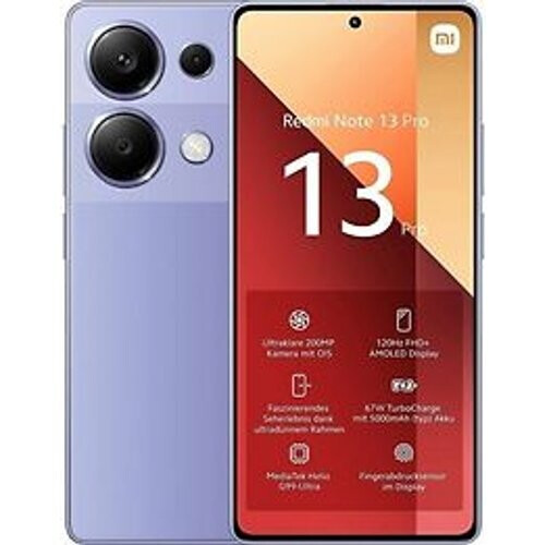 Refurbished Xiaomi Redmi Note 13 Pro Dual SIM 256GB lavender purple Tweedehands