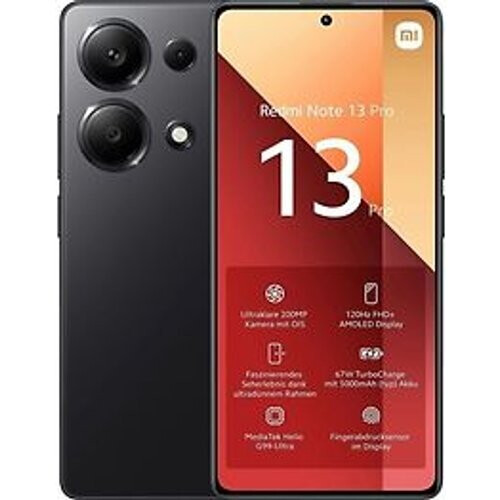 Refurbished Xiaomi Redmi Note 13 Pro Dual SIM 256GB midnight black Tweedehands
