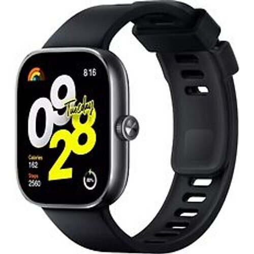 Refurbished Xiaomi Redmi Watch 4 48 mm op tpu strap obsidian black Tweedehands
