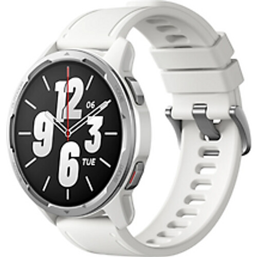Refurbished Xiaomi Watch S1 Active 46 mm wit op siliconen bandje wit [wifi] Tweedehands