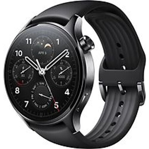 Refurbished Xiaomi Watch S1 Pro 46 mm zwart met silicone bandje zwart [wifi] Tweedehands