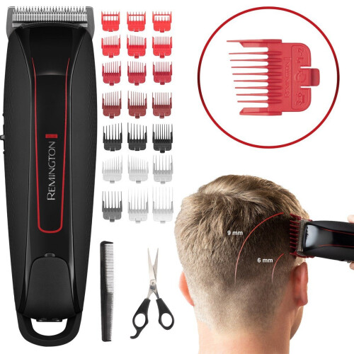 Remington Easy Fade Pro HC550 - Tondeuse met 10 Fade Kammen - Zwart